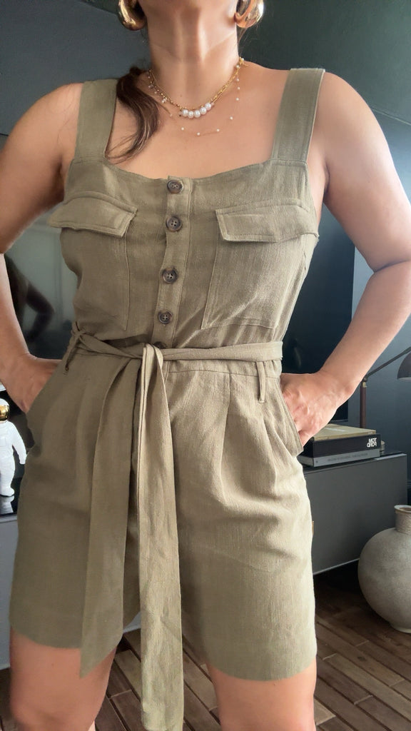 Olive Romper