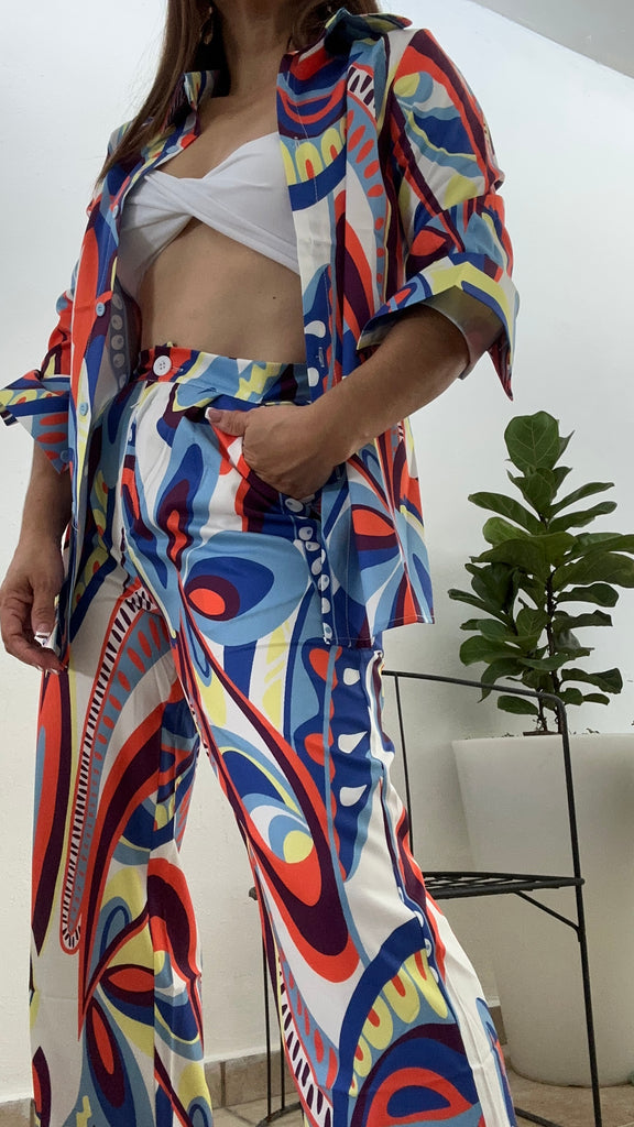 Psychedelic pant set