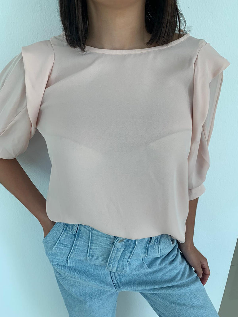 Ballon Sleeve Blouse