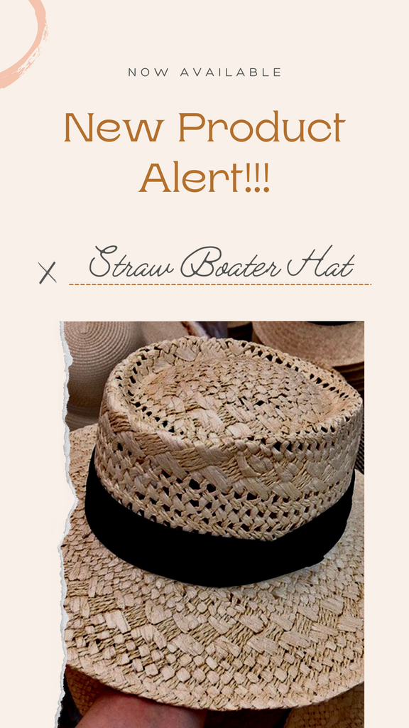 Straw Boater Hat