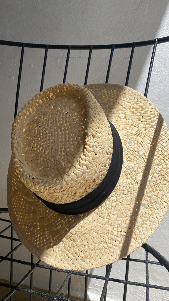 Straw Boater Hat