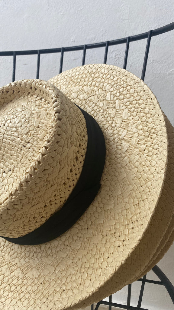 Straw Boater Hat