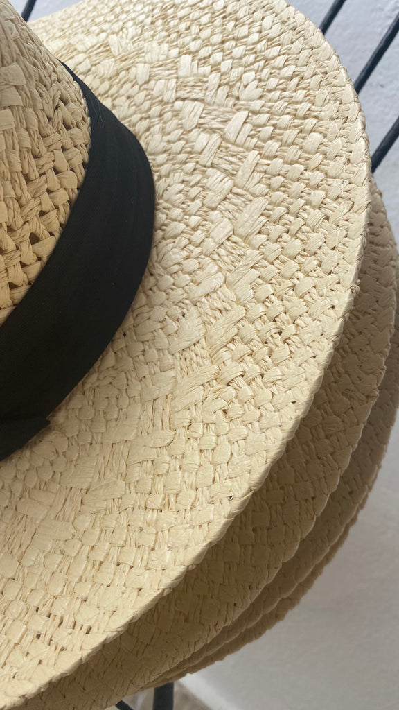 Straw Boater Hat