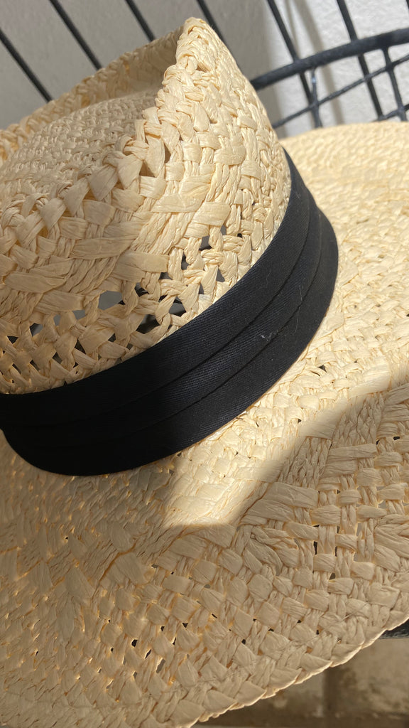 Straw Boater Hat