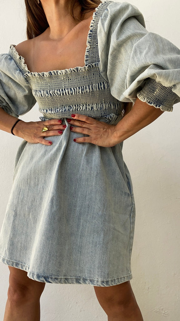 Bridgerton Doll Denim Dress