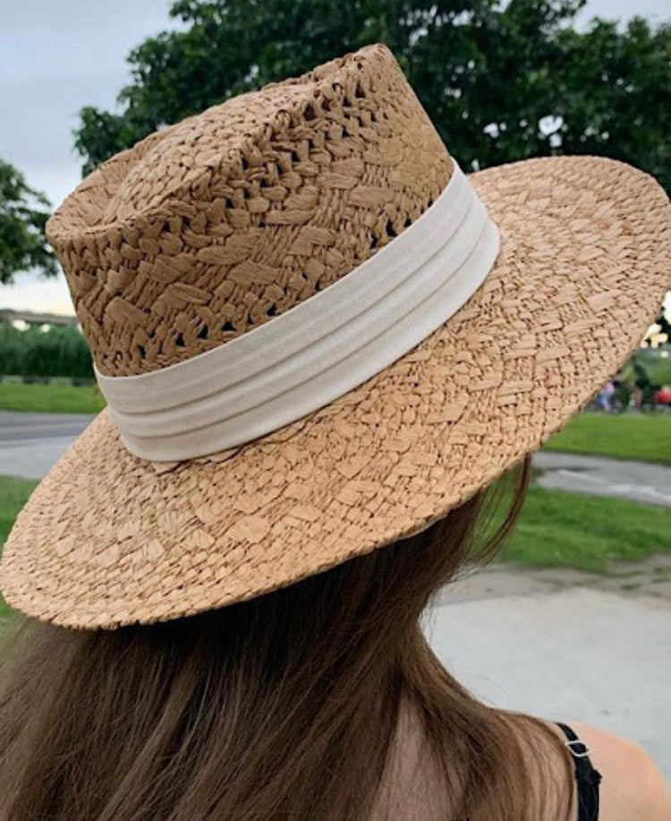 Straw Boater Hat