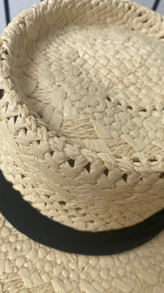 Straw Boater Hat