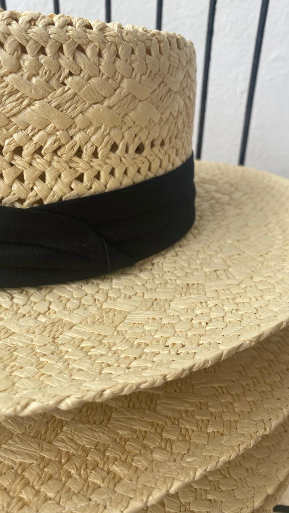 Straw Boater Hat