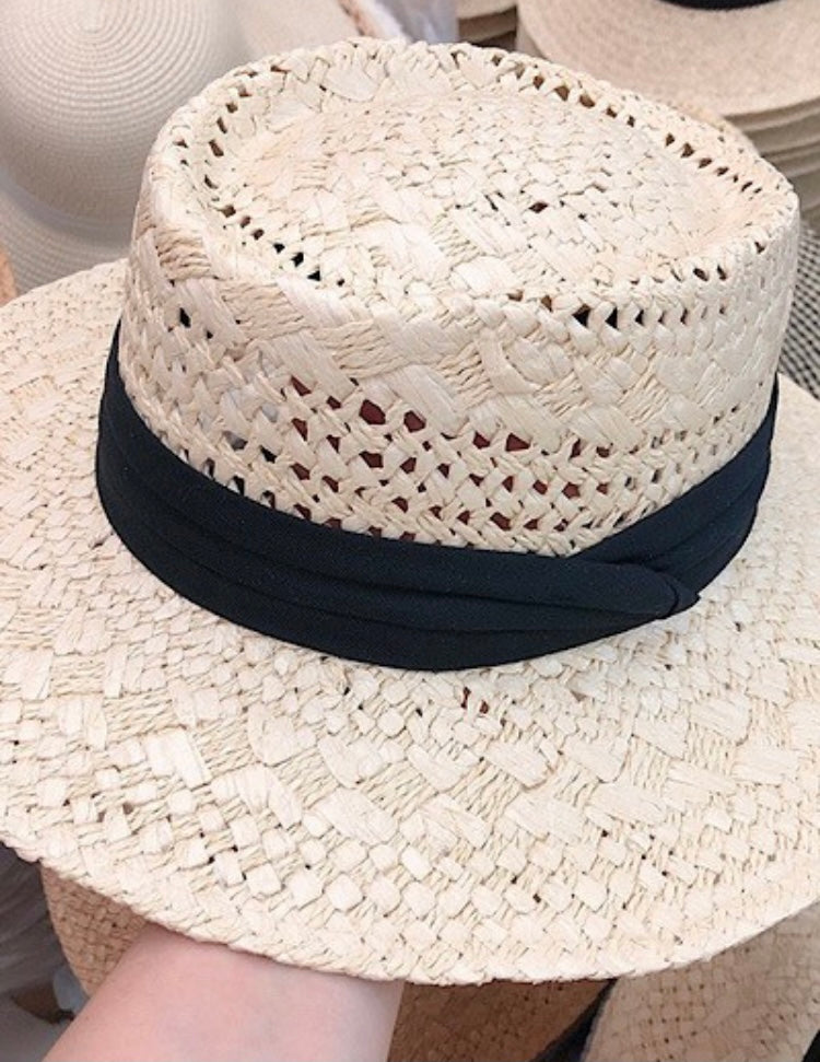 Straw Boater Hat