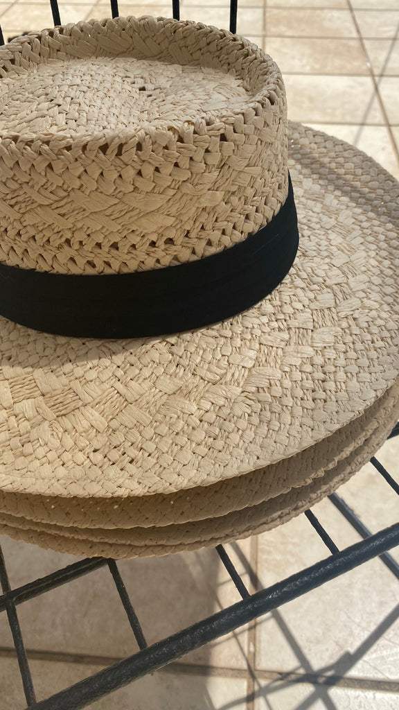 Straw Boater Hat