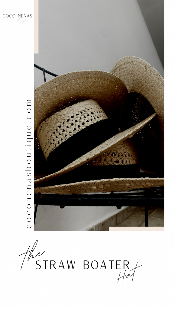 Straw Boater Hat